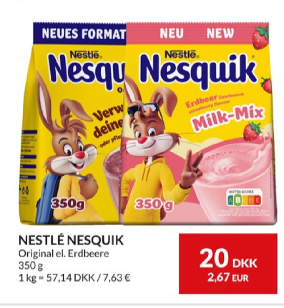 Nestlé Nesquik, Kakaodrikspulver