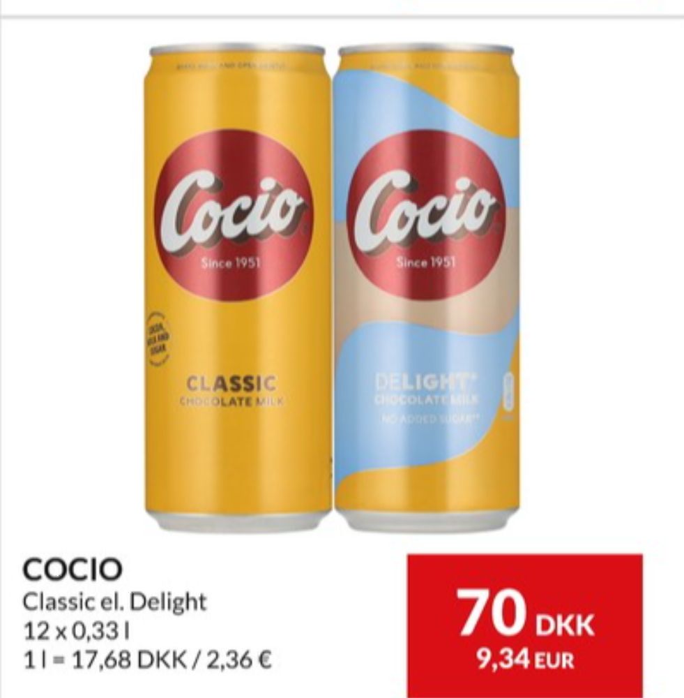 Cocio, Chokolademælk Classic 12 pk.