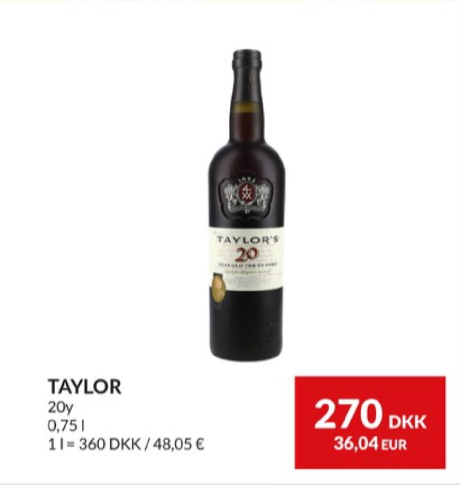 Taylor's 20 YO Tawny, Portvin