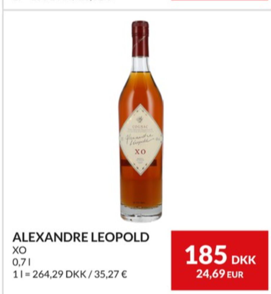 Alexandre Leopold XO, Cognac