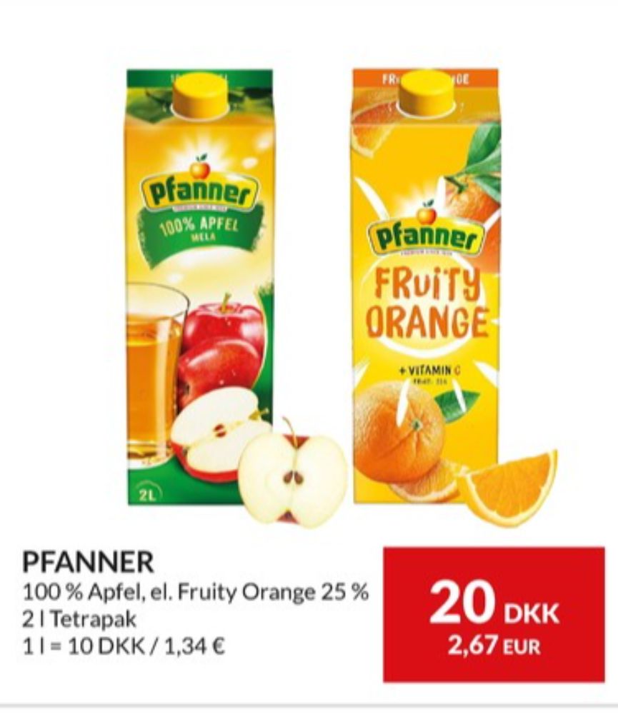 Pfanner, Appelsinjuice Fruity Orange
