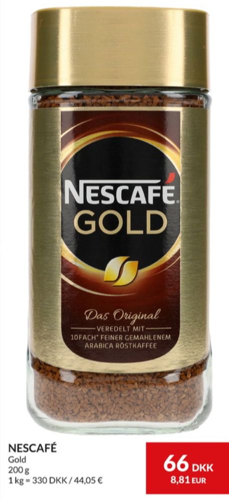 Nescafe Gold, Instant Kaffe