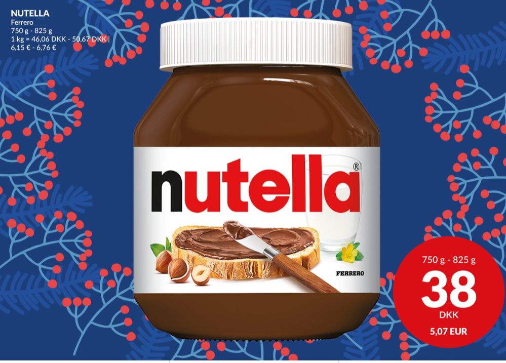 Nutella, Smørepålæg