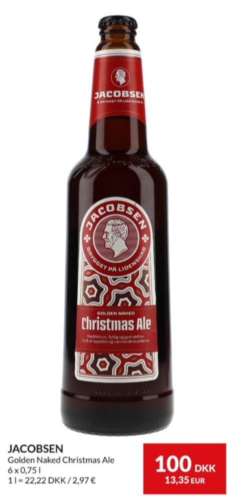 Jacobsen Golden Naked Christmas Ale, Specialøl 6 pk.