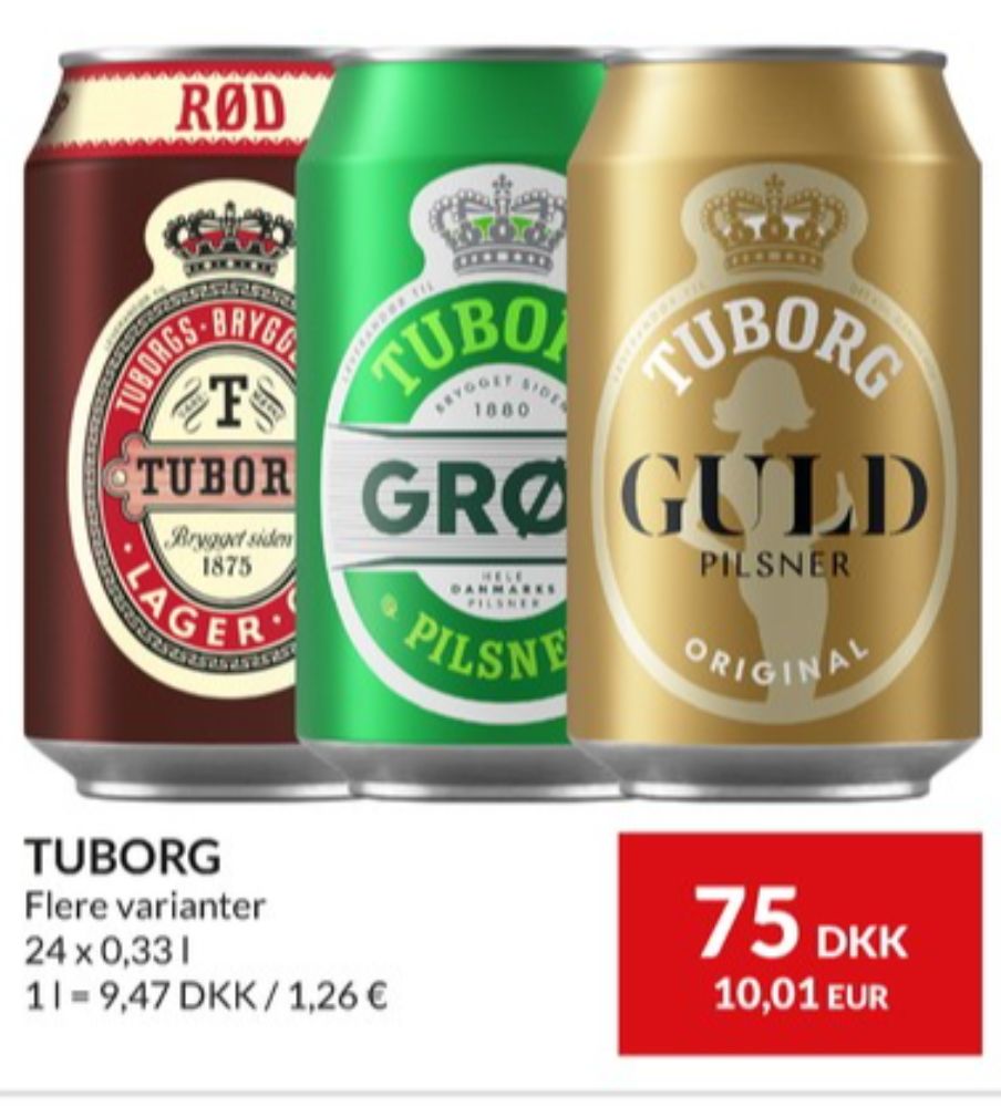 Tuborg Grøn, Øl 24 pk.
