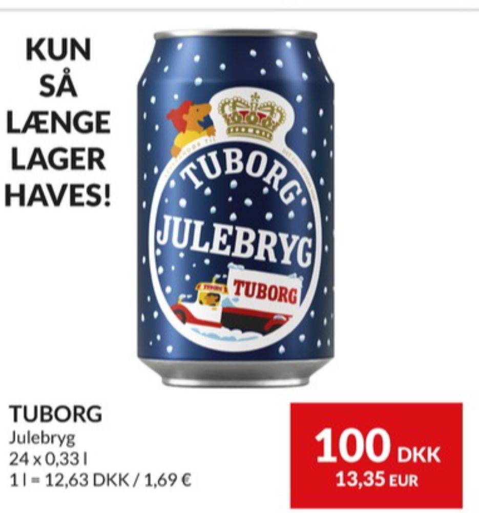 Tuborg Julebryg, Øl