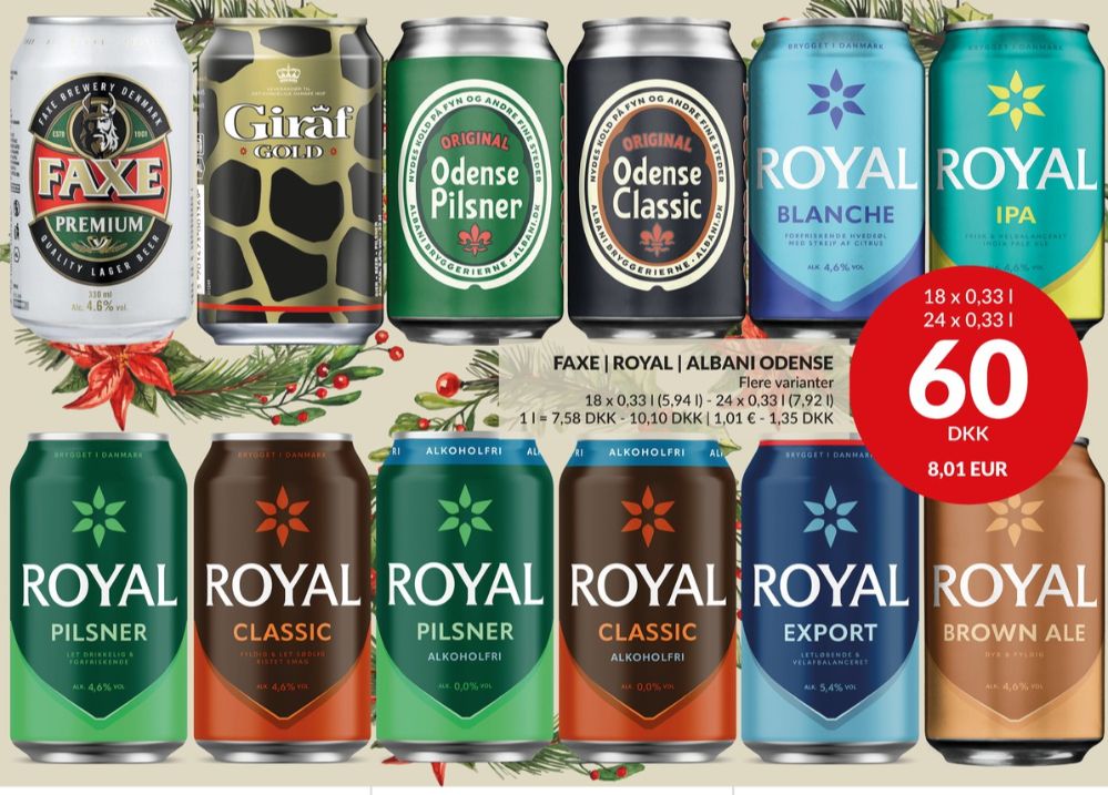 Royal 0,0 Pilsner, Øl - Alkoholfri 24 pk.