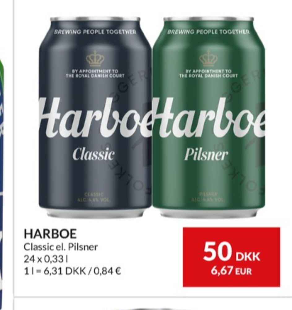 Harboe Classic, Øl 24 pk.