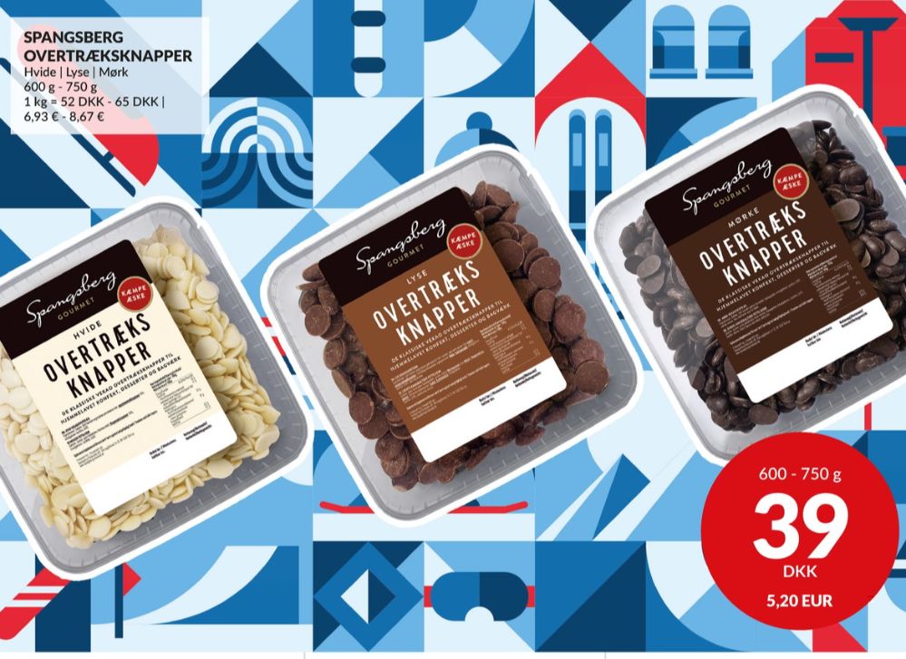 Spangsberg, Overtræksknapper Mørk