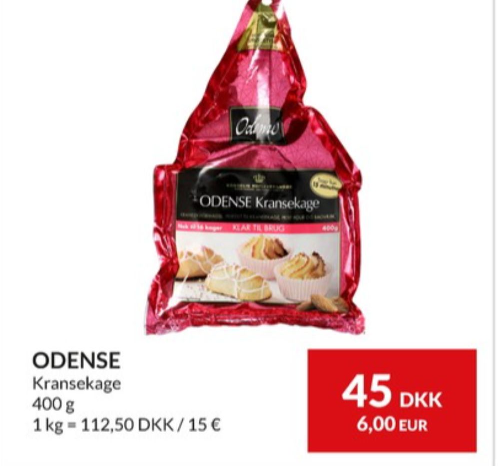 Odense, Kransekagemasse