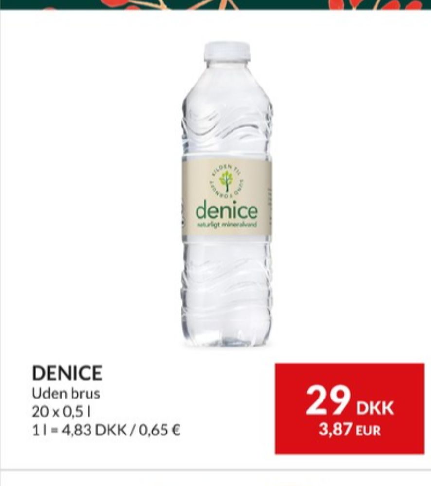 Denice, Kildevand 20 pk.