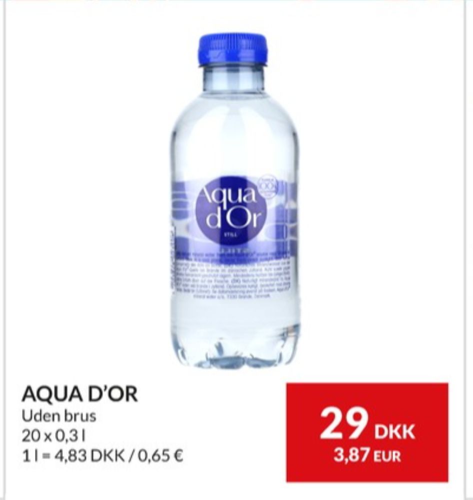 Aqua d'Or, Mineralvand uden brus 20 pk.
