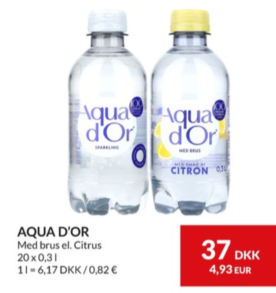 Aqua d'Or Citron, Mineralvand med brus og citron