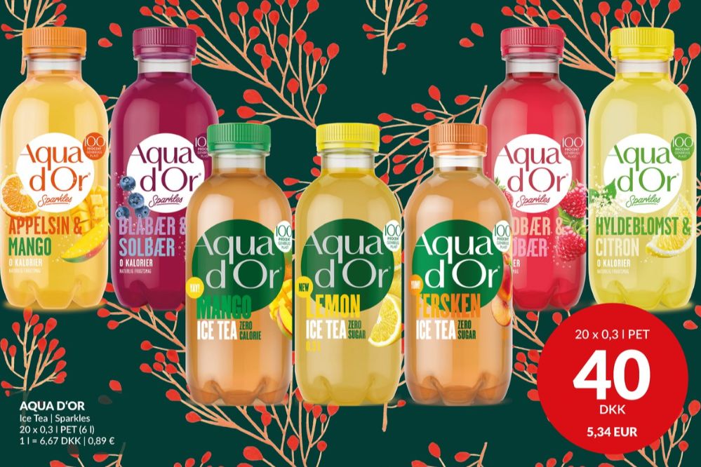 Aqua d'Or Sparkles, Mineralvand med brus, appelsin og mango