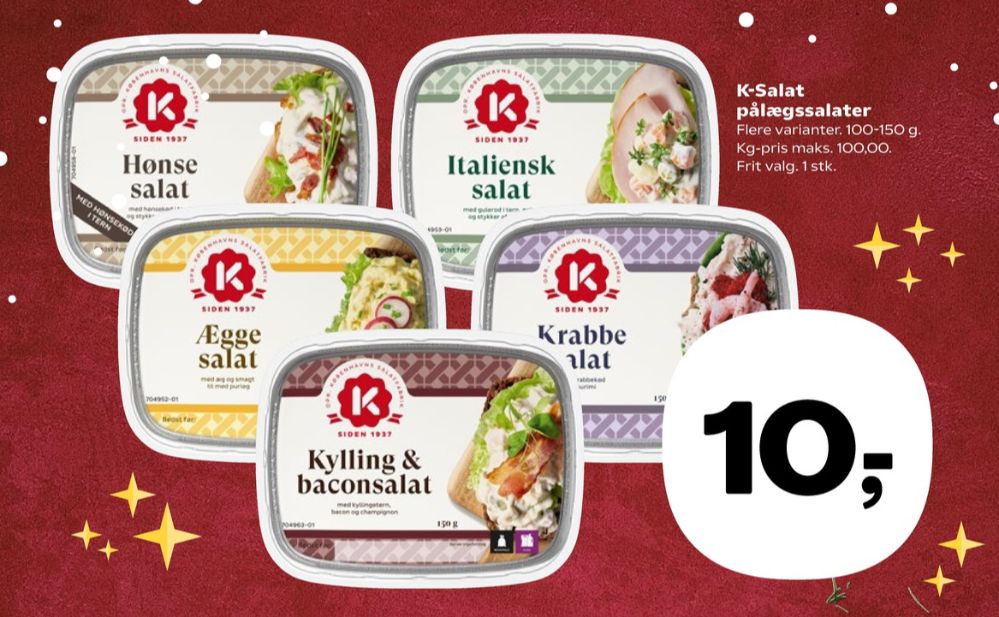 K-salat, Kylling & Baconsalat