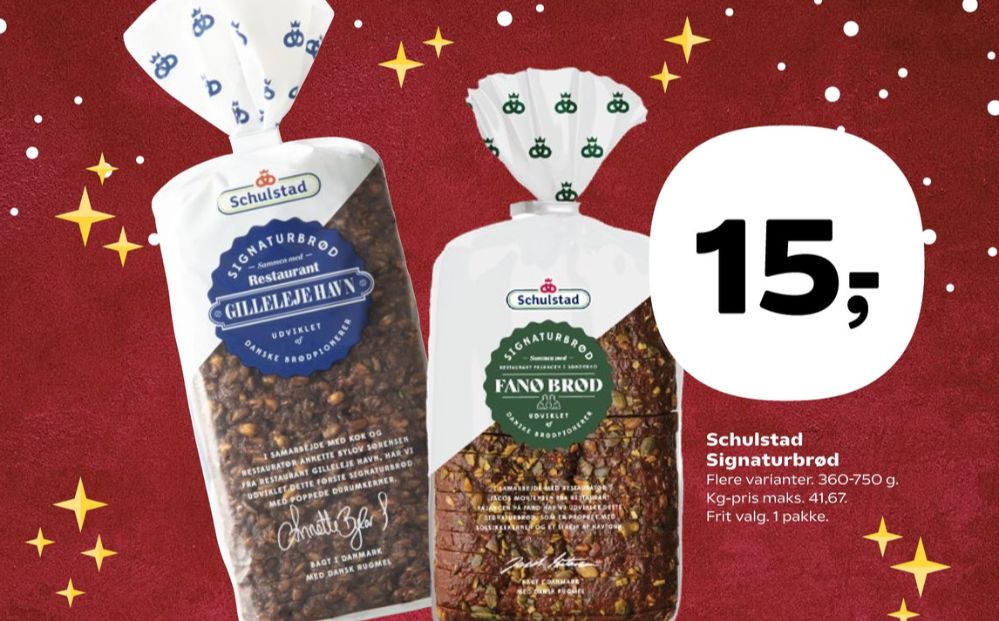 Schulstad Signaturbrød Restaurant Gillelejehavn, Rugbrødsskiver