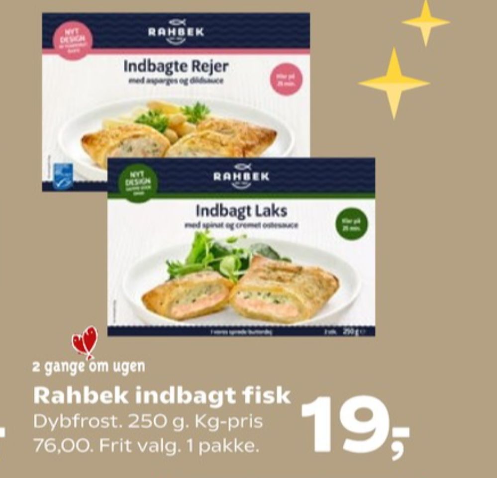 Rahbek, Indbagt Laks med Spinat og Ostesauce