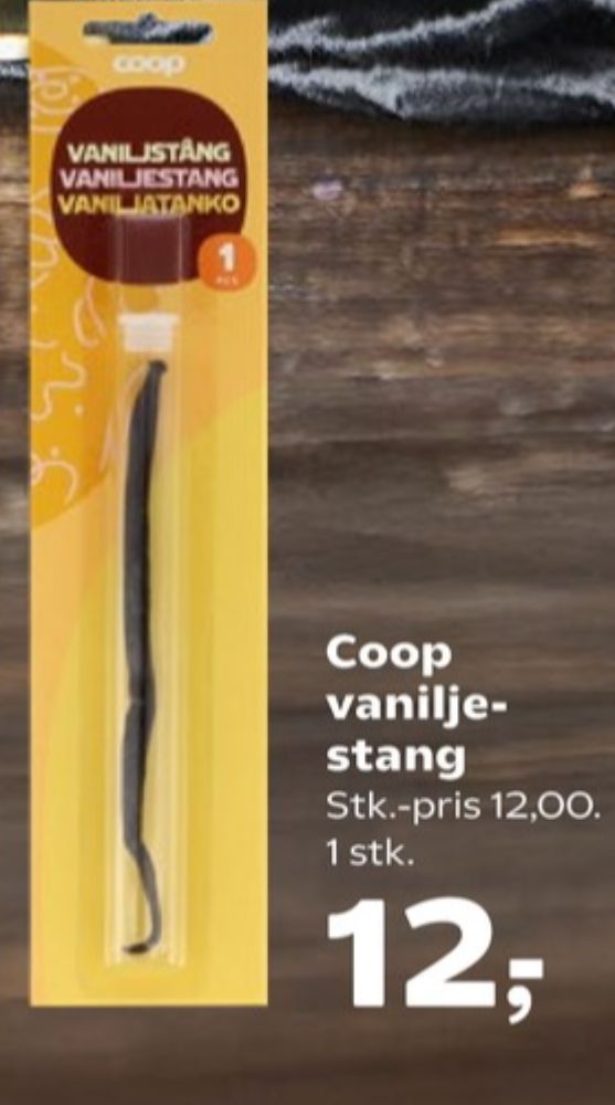 Coop, Vaniljestang