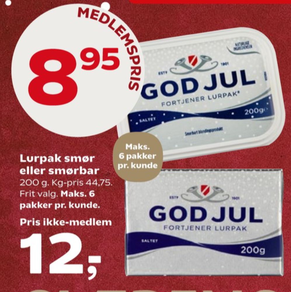 Lurpak, Smørbar