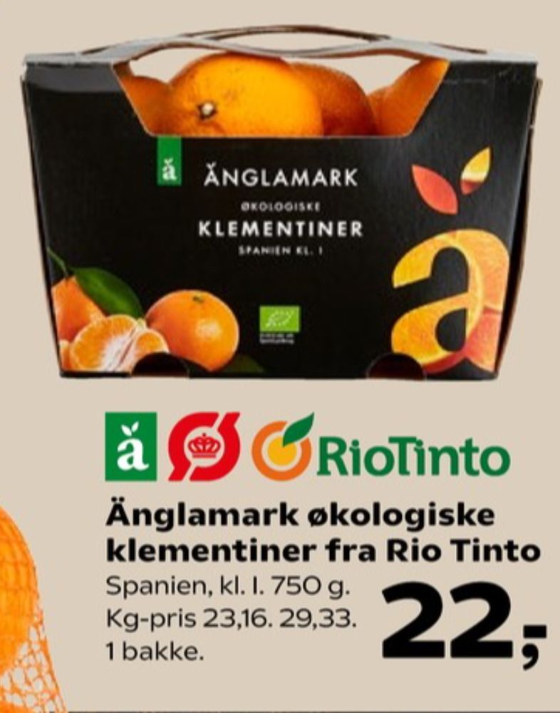 Änglamark, Clementiner