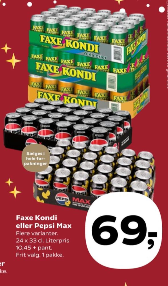 Faxe Kondi 0 Kalorier Appelsin, Appelsinsodavand 24 pk.
