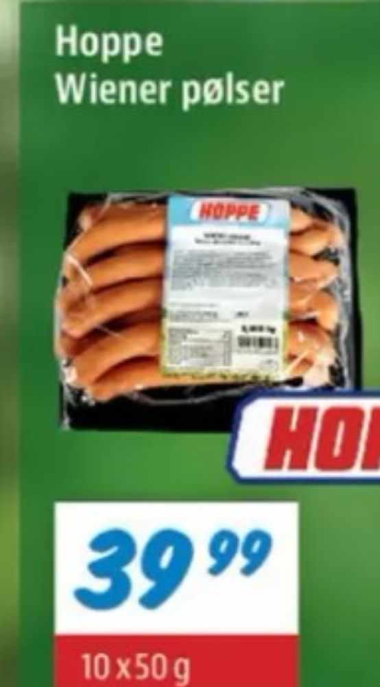 Hoppe, Wienerpølser