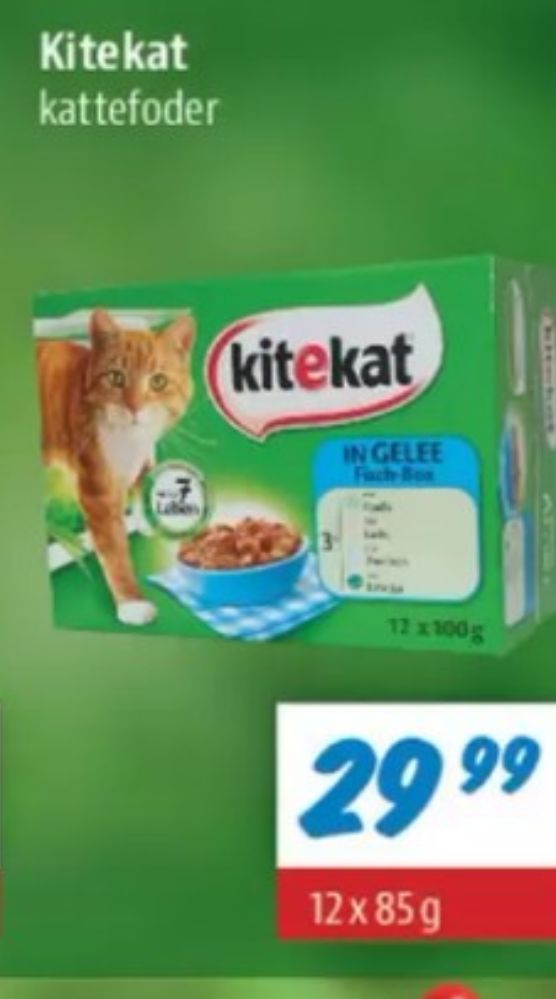 Kitekat, Kattefoder