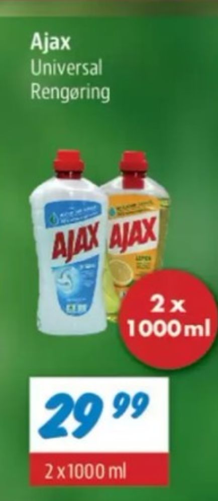Ajax, Rengøring - universal
