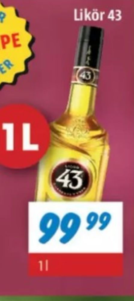 Licor 43, Likør