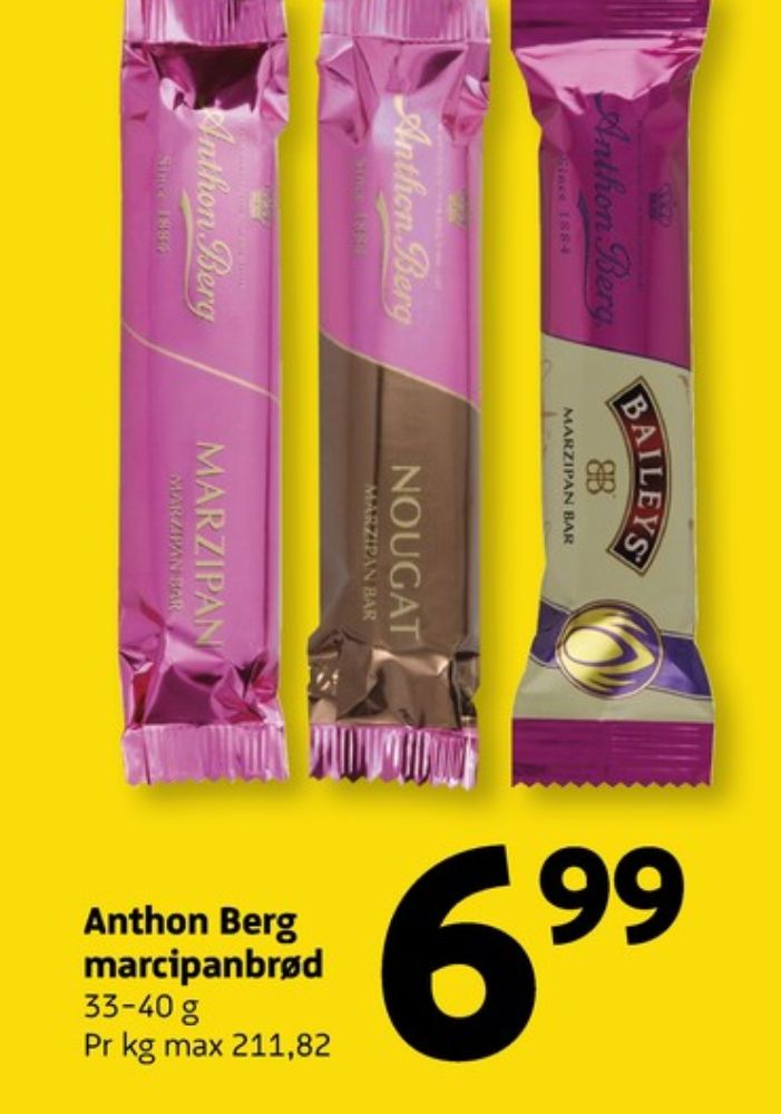 Anthon Berg, Marcipanbrød Bailey