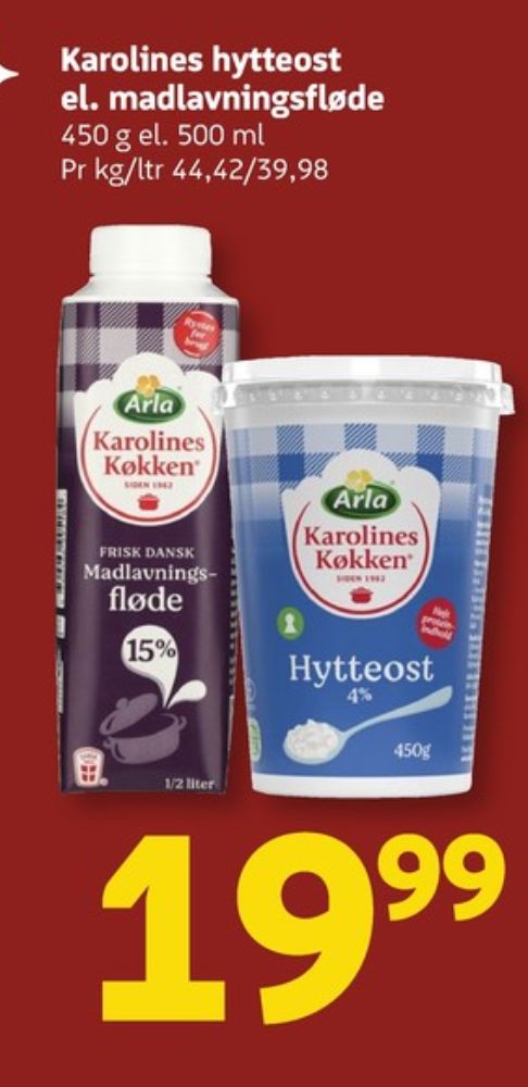 Karolines, Hytteost 4%