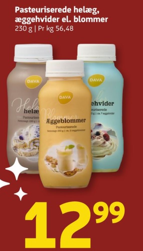 DAVA Foods, Pasteuriserede æggehvider