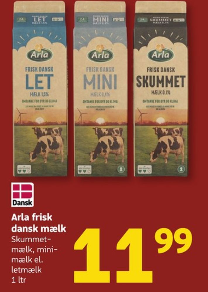 Arla, Letmælk
