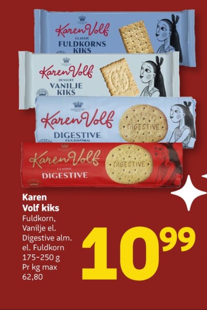 Karen Volf, Digestive kiks