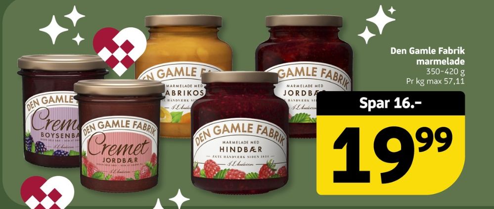 Den Gamle Fabrik, Cremet Jordbærmarmelade