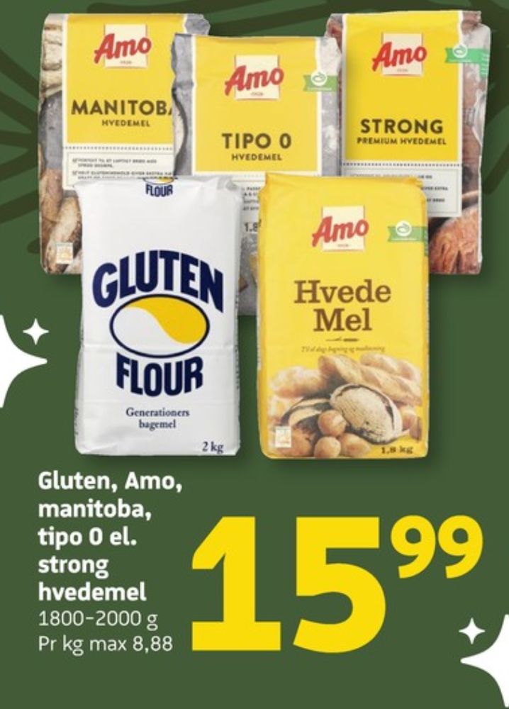 Gluten Flour, Hvedemel
