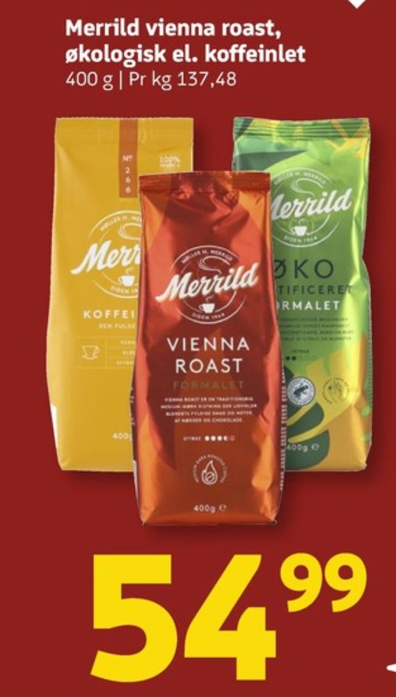 Merrild Koffeinlet, Kaffe Formalet