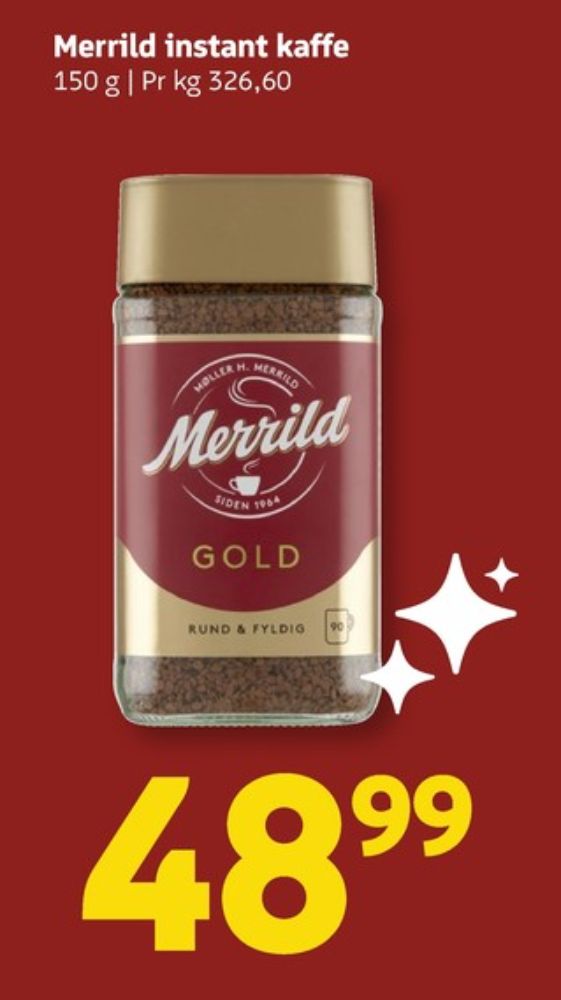 Merrild Gold, Instant Kaffe