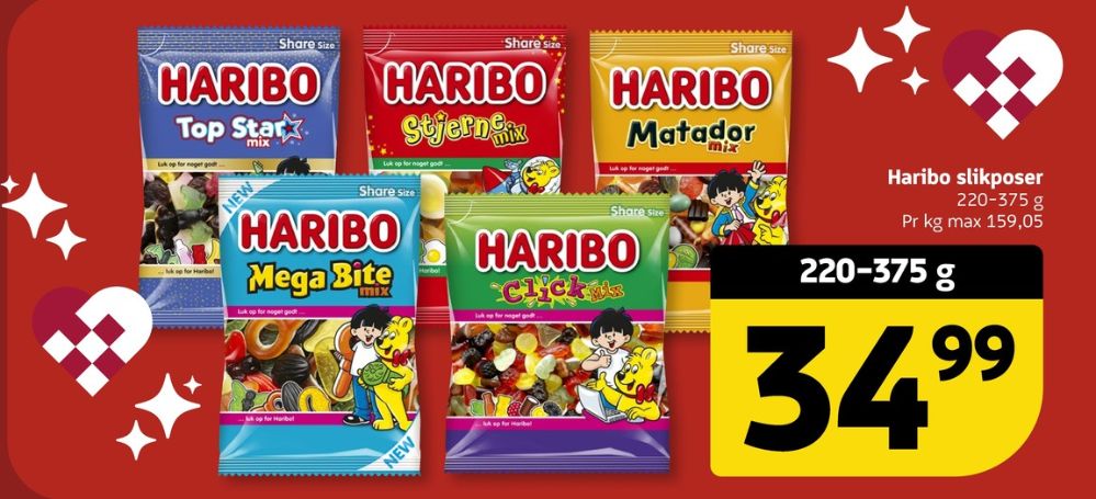 Haribo Stjernemix, Slikpose Zourr