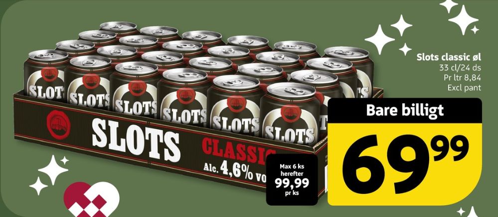 Slots Classic, Øl 24 pk.