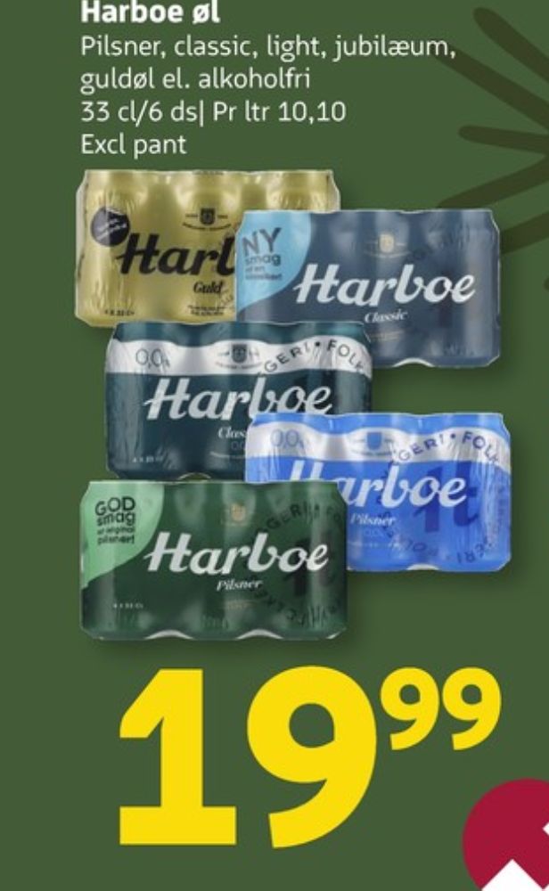 Harboe Pilsner, Øl 6 pk.