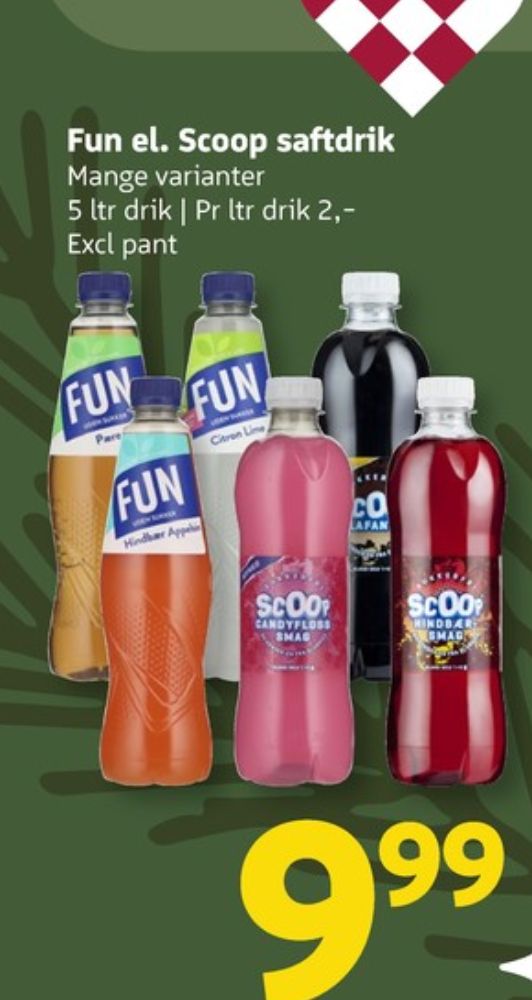 Fun Light, Hindbær & Orange Læskedrik