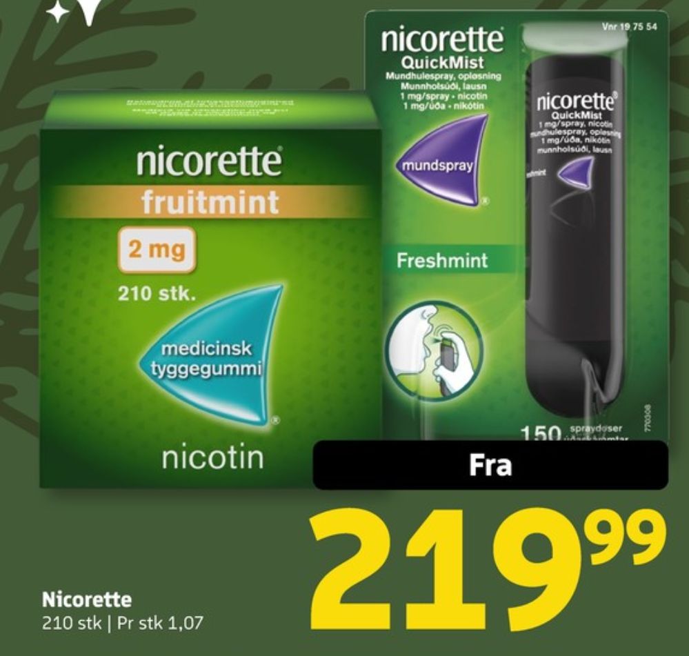 Nicorette, Nikotintyggegummi