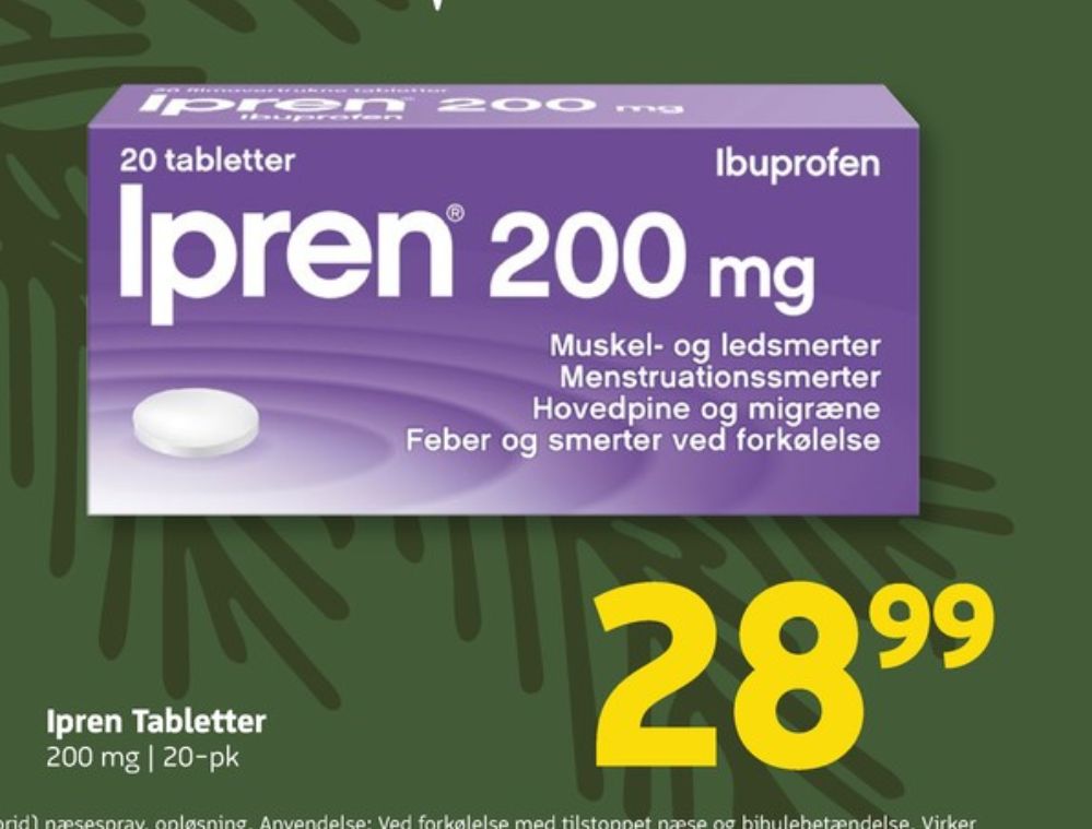 Ipren, Smertestillende