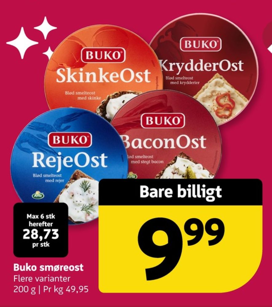 Buko Smelte, Smøreost Baconost