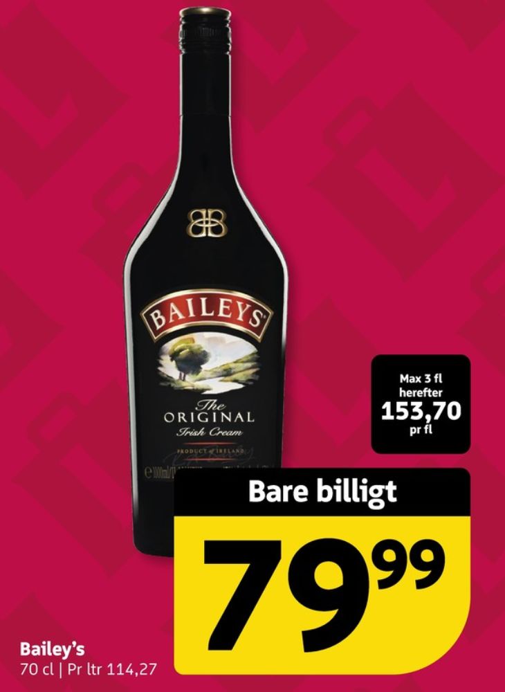 Baileys Original, Likør