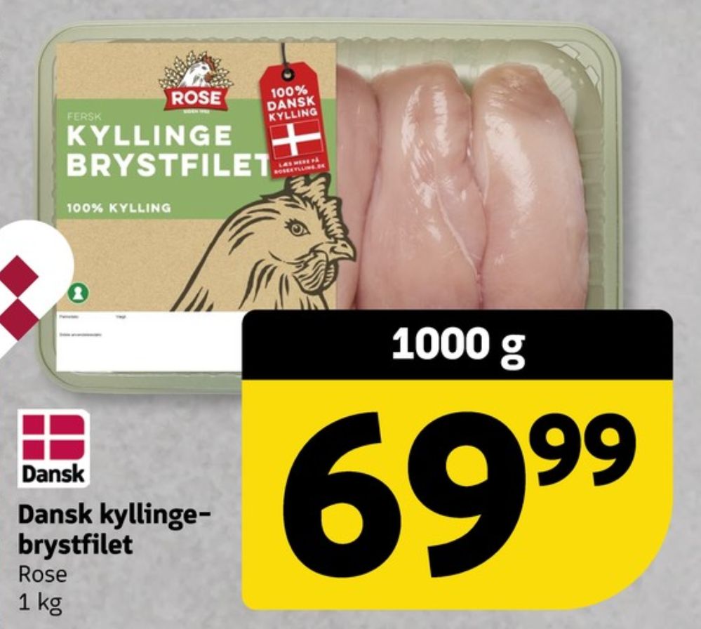 Rose, Kyllingebrystfilet