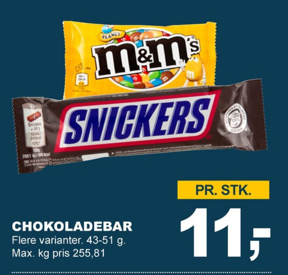 Snickers, Chokoladebar