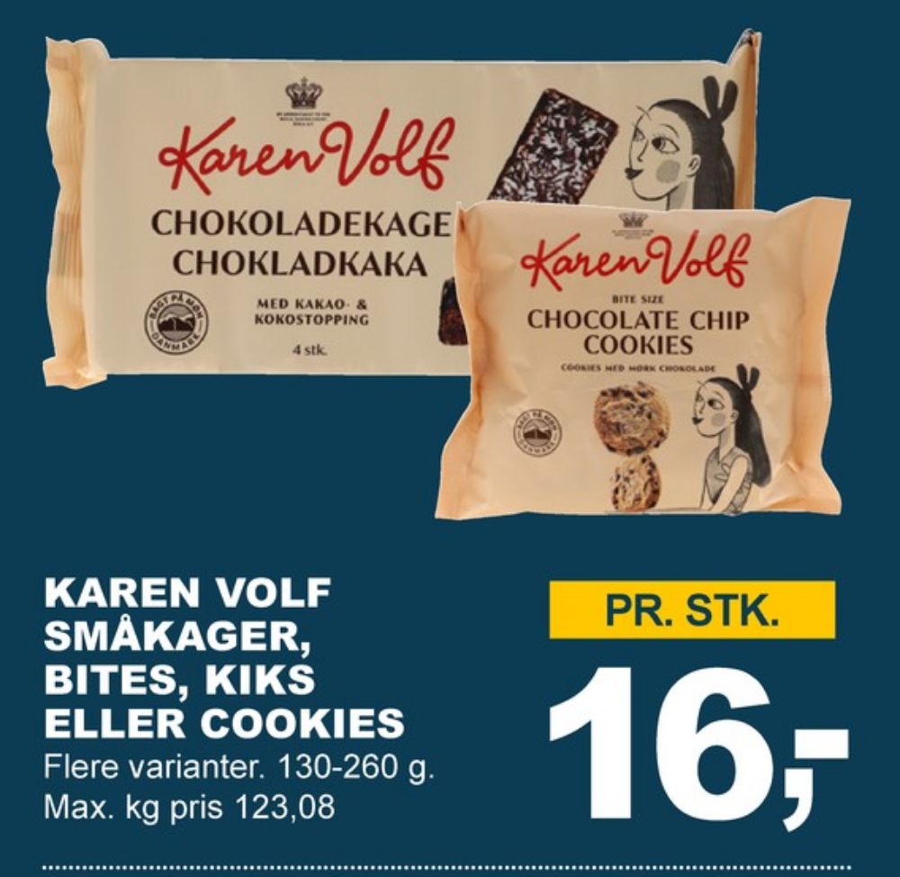 Karen Volf, Chokoladekage med kokos