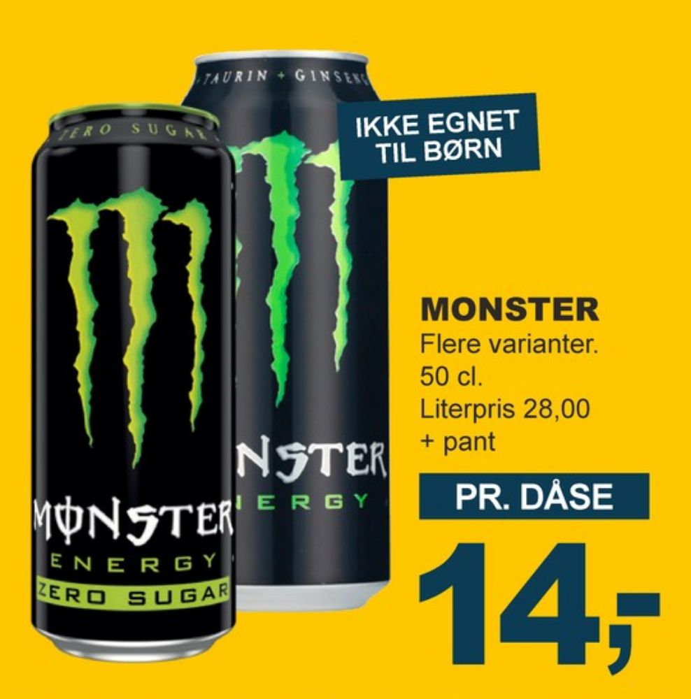 Monster Energy, Energidrik